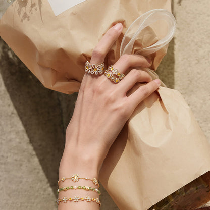 Daisy Mini Band Ring (Shipping from March 21th)