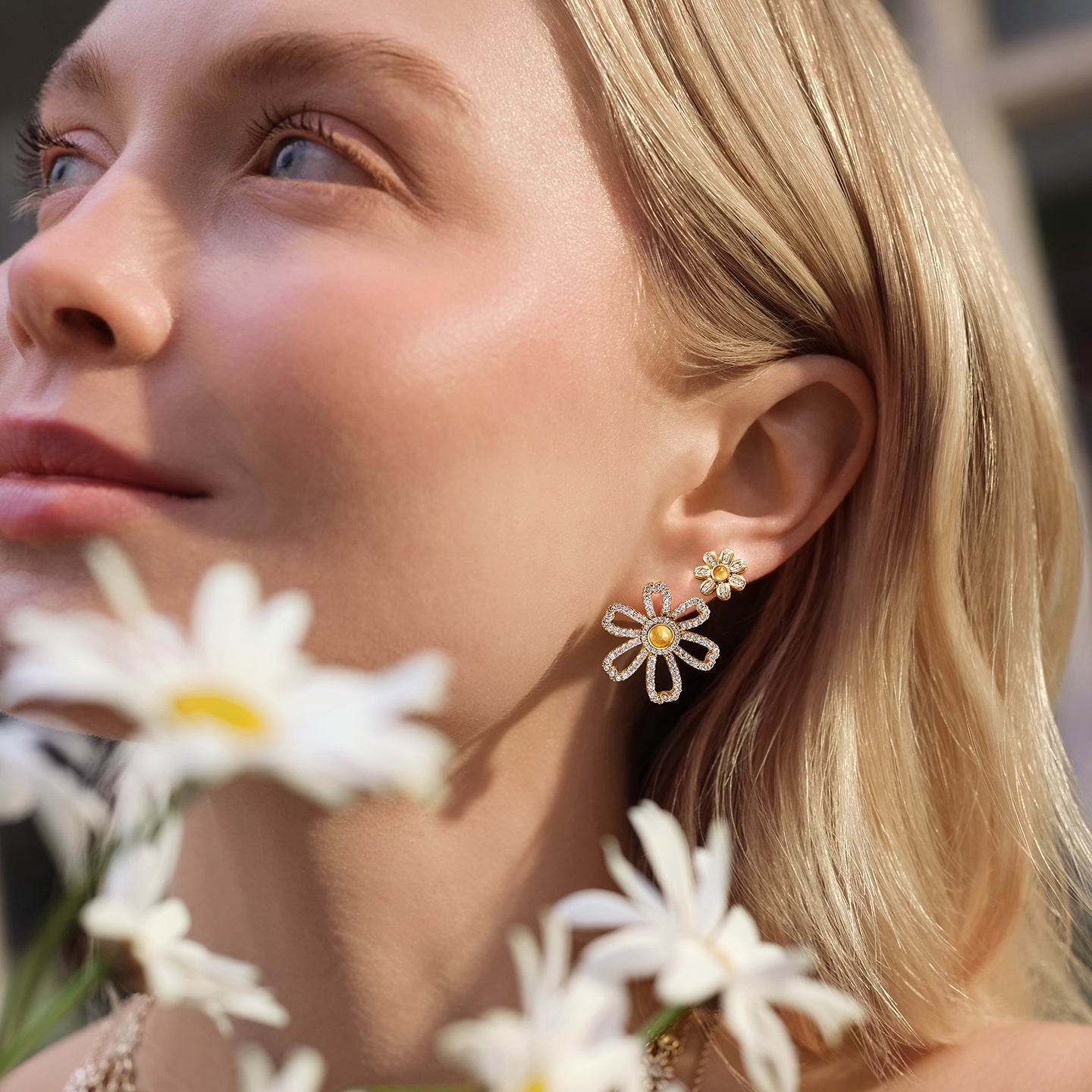 Daisy Statement Earrings (Shipping from March 21th)