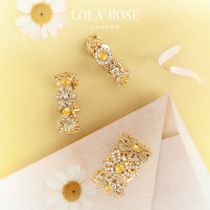 Daisy Floral Band Ring (Shipping from March 21th)